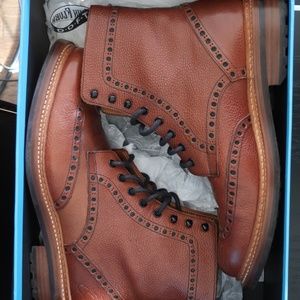 John Fluevog Mens 9.5 Ankle Boots Brown